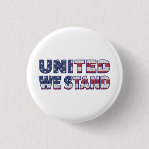 United we stand  1 inch round button
