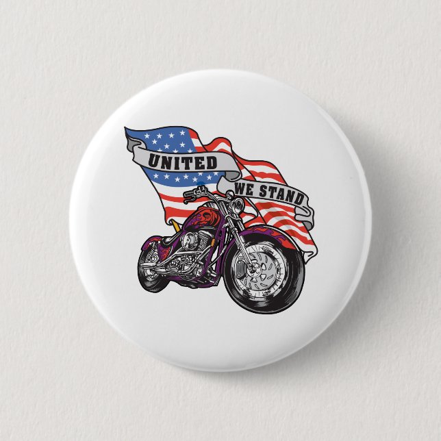 United We Stand 2 Inch Round Button (Front)