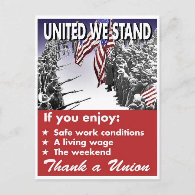 United We Stand — Carte postale Pro-Union (Devant)