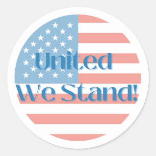 United We Stand Classic Round Sticker