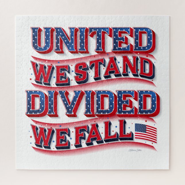 United We Stand, Divided We Fall Puzzle (20x20) (Vertical)