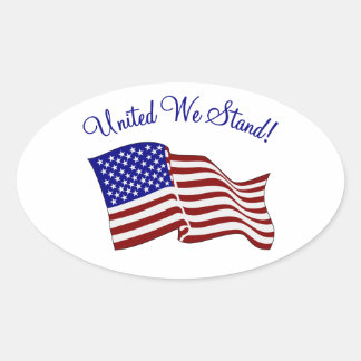 United We Stand Oval Sticker