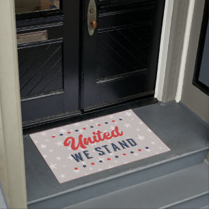United We Stand Patriotic Doormat
