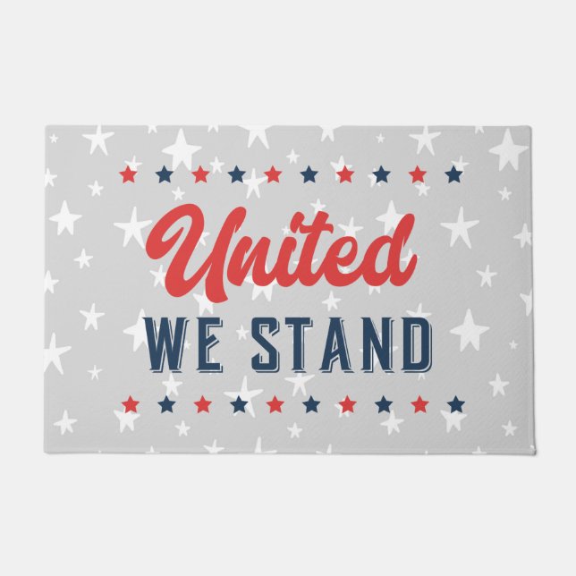 United We Stand Patriotic Doormat (Front)