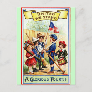 united we stand postcard