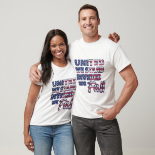 United We Stand Typography T-Shirt