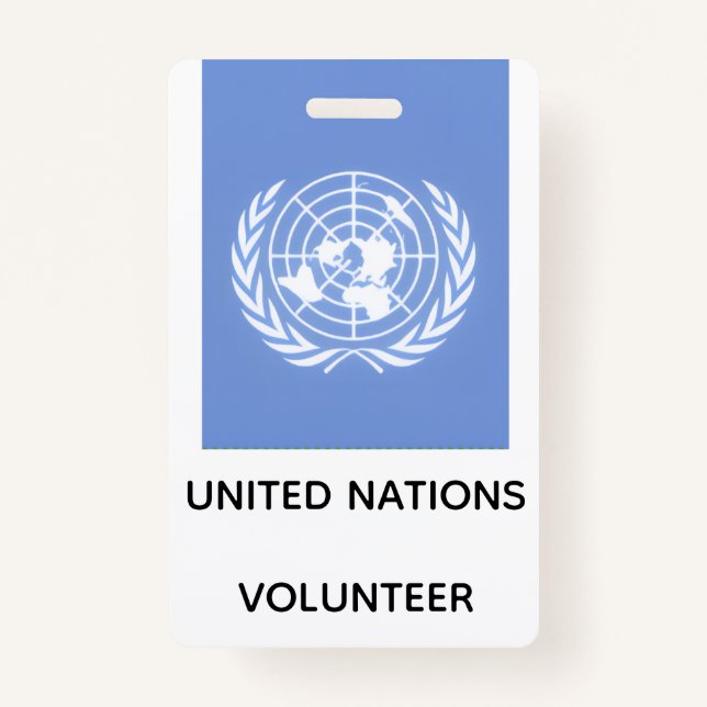 #UNITEDNATIONS BADGE (Front)