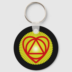 unitheist logo sunburst keychain
