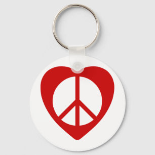 Unitheist peace emblem keychain