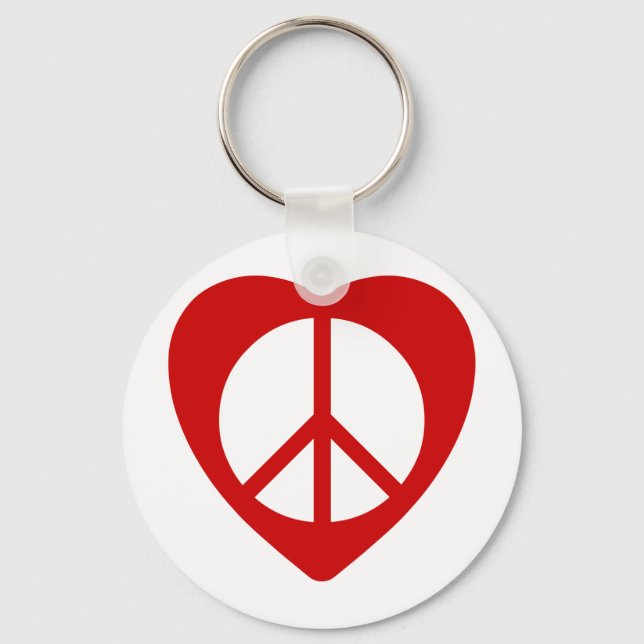 Unitheist peace emblem keychain (Front)