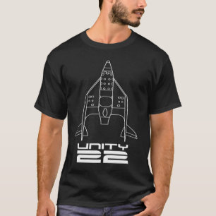 UNITY 22 Spaceship Two Galactic Space Rocket Launc T-Shirt