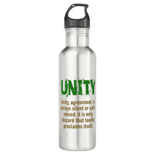 Unity Agreement Is Always Silent - Unity Quote 710 Ml Water Bottle