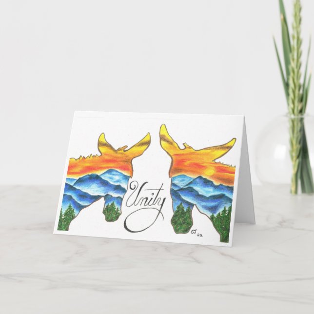 Unity Canyon Mules par Sherry Jarvis Carte pliée (Devant)