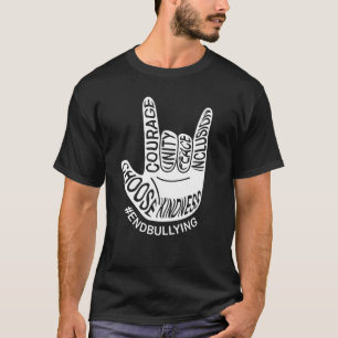 Unity Day 2022 Anti Bullying Love Sign End Bullyin T-Shirt