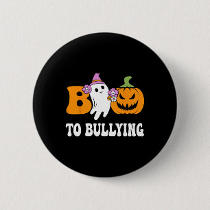 Unity Day Boo To Bullying Awareness Ghost Pumpkin 2 Inch Round Button