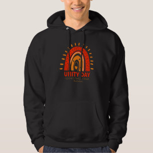 Unity Day Kindness Takes Courage #endbullying Rain Hoodie