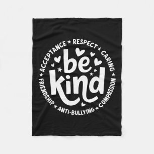 Unity Day No Bullying Orange Anti Bullying Teacher Fleece Blanket