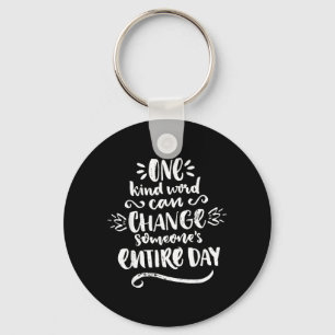 UNITY DAY Orange Anti Bullying Gift And Be kind Keychain