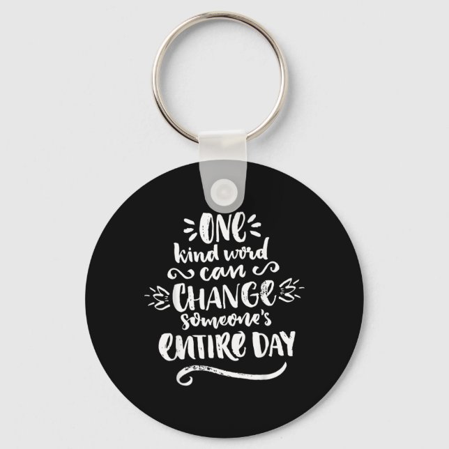 UNITY DAY Orange Anti Bullying Gift And Be kind Keychain (Front)