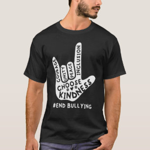 Unity Day Orange Anti Bullying Love Sign Languag T-Shirt