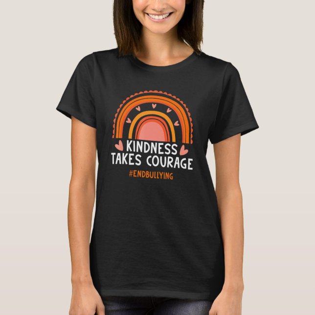 Unity Day Orange Anti Bullying Rainbow T-Shirt (Front)