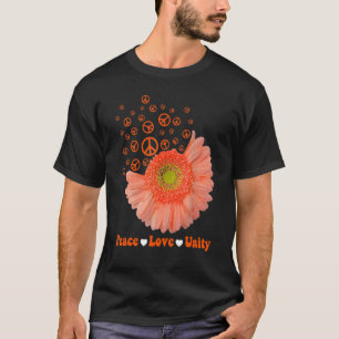 Unity Day Orange Daisy Peace Love Unity Anti Bully T-Shirt