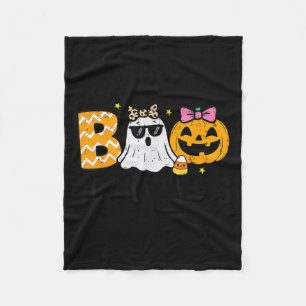 Unity Day Orange Ghost Boo Anti Bullying Halloween Fleece Blanket