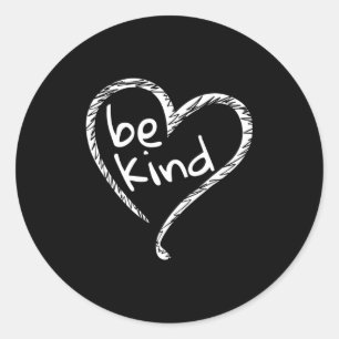 Unity Day Orange Heart Be Kind Anti Bullying Boys Classic Round Sticker