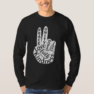Unity Day Orange Kids 2022 Anti Bullying Love Sign T-Shirt