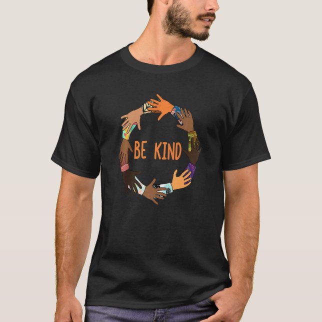 Unity Day  Orange Kids Be Kind  Women Be Kind ASL  T-Shirt (Front)