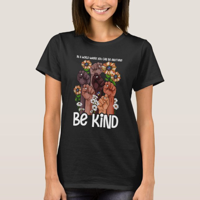 Unity Day  Orange Kids Be Kind  Women Be Kind ASL  T-Shirt (Front)