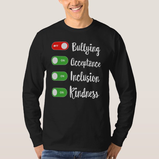 UNITY DAY ORANGE No Bully Be Kind Orange Teachers  T-Shirt (Front)