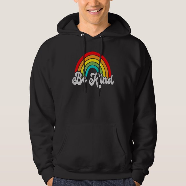 Unity Day Orange Teacher Kindness AntiBullying Ret Hoodie (Front)