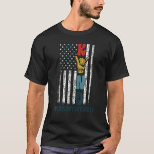 Unity Day USA American flag Be Kind Anti Bullying T-Shirt