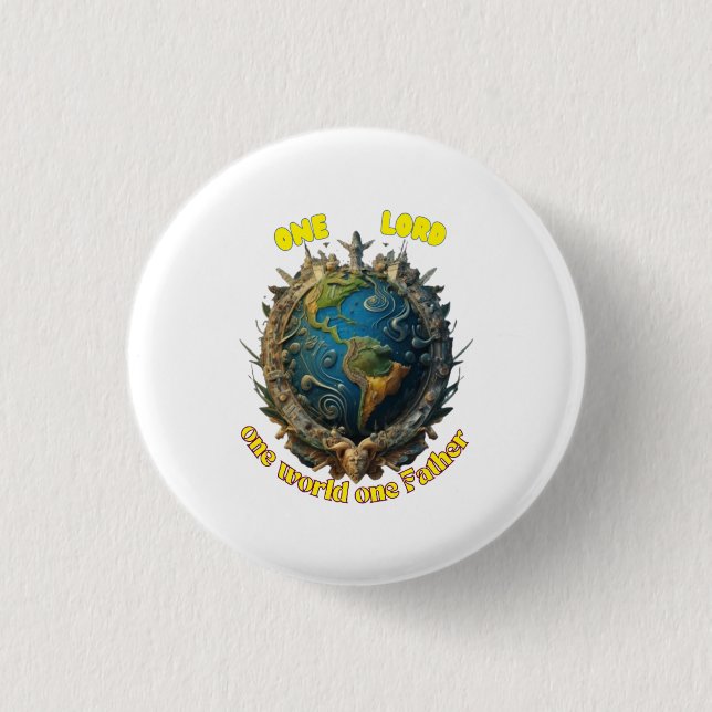 Unity & Equality 1 Inch Round Button (Front)