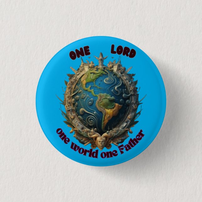 Unity equality 1 inch round button (Front)