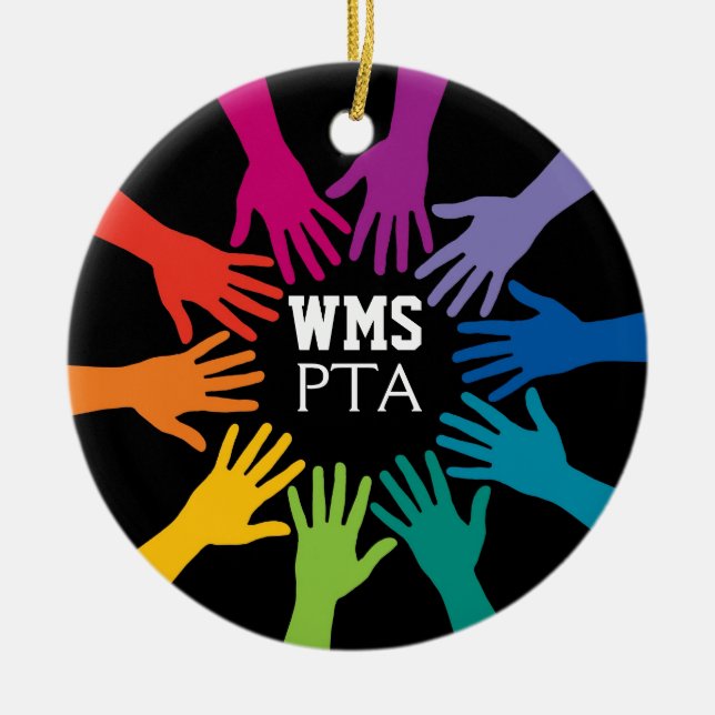 Unity - Hands - SRF Ceramic Ornament (Front)