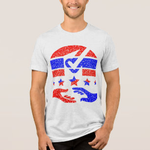 Unity in Action - A Beacon of Partnership Tri-Blend Shirt