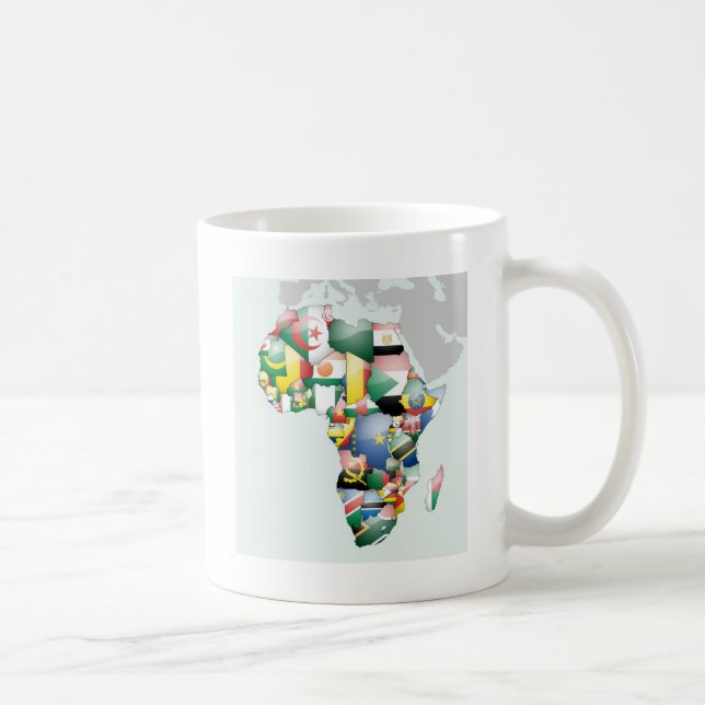 Unity in Diversity: Africa's Flags Collection Coffee Mug (Right)