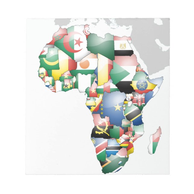 Unity in Diversity: Africa's Flags Collection Notepad (Front)
