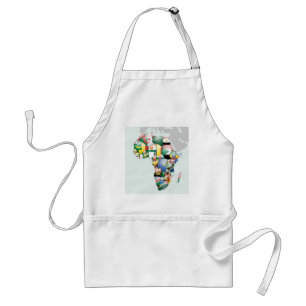 Unity in Diversity: Africa's Flags Collection Standard Apron
