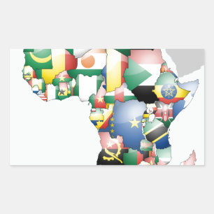 Unity in Diversity: Africa's Flags Collection Sticker