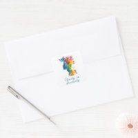 Unity In Diversity I Rainbow Coloured Illustration