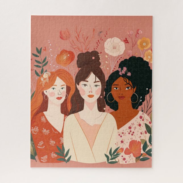 "Unity in Diversity" Puzzle Happy Women`s Day (Vertical)