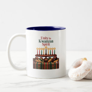 Unity in Kwanzaa Spirit Two-Tone Coffee Mug