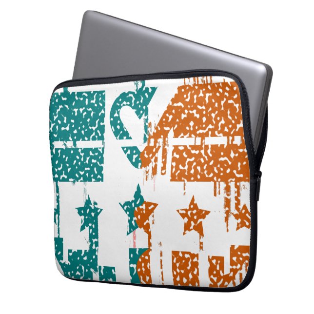 Unity in Motion - Drips of Democracy Laptop Sleeve (Front Left)