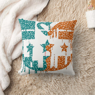 Unity in Motion - Drips of Democracy Throw Pillow