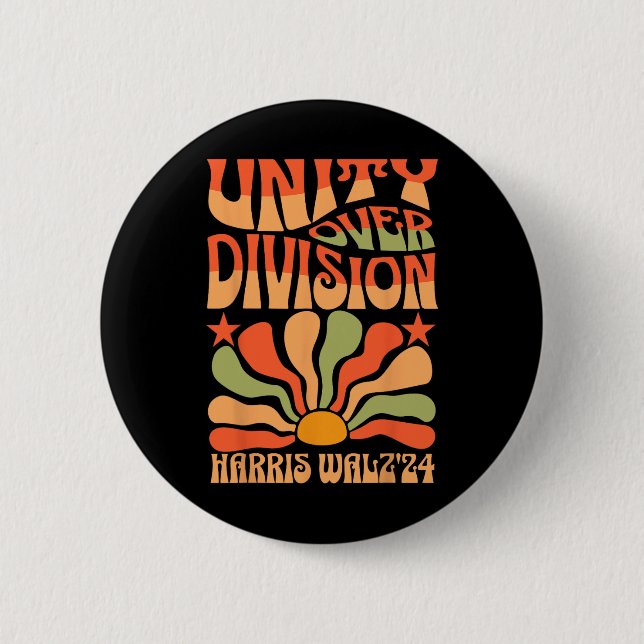 Unity Over Division Harris 2024 Wheimer 2024 Vote  2 Inch Round Button (Front)