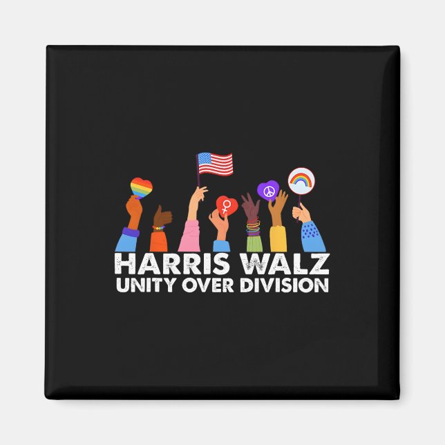 Unity Over Division Harris Wheimer 2024 3  Magnet (Front)