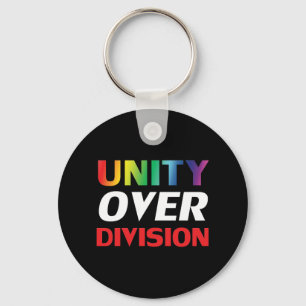 "Unity over Division" pride, lgbtq, lgbt black Keychain